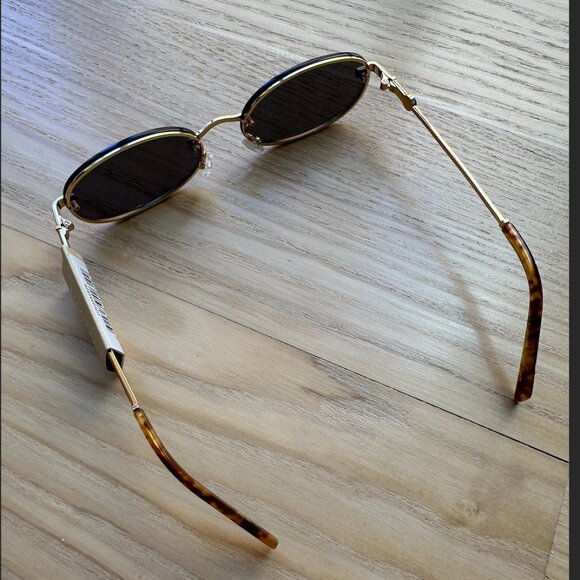 NWT - Luv Lou - The Jean Sunglasses (Brushed Gold) main image 5